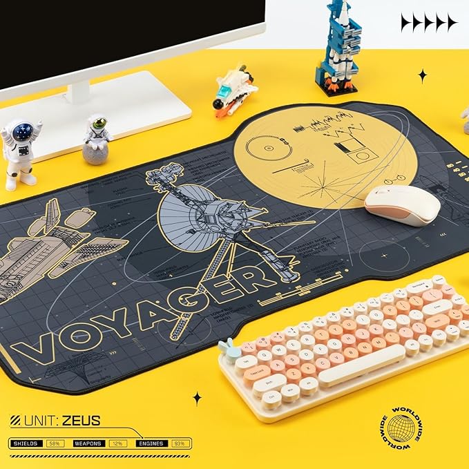 Alfombrilla de escritorio BelugaDesign Space con diseño Voyager miniatura 4