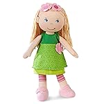 HABA 12 Soft Doll Mali with Blonde Hair and Blue Eyes, Soft Toddler Baby Dolls with Embroidered Face, Machine Washable Toddler Girl Toys for 18 Months and up