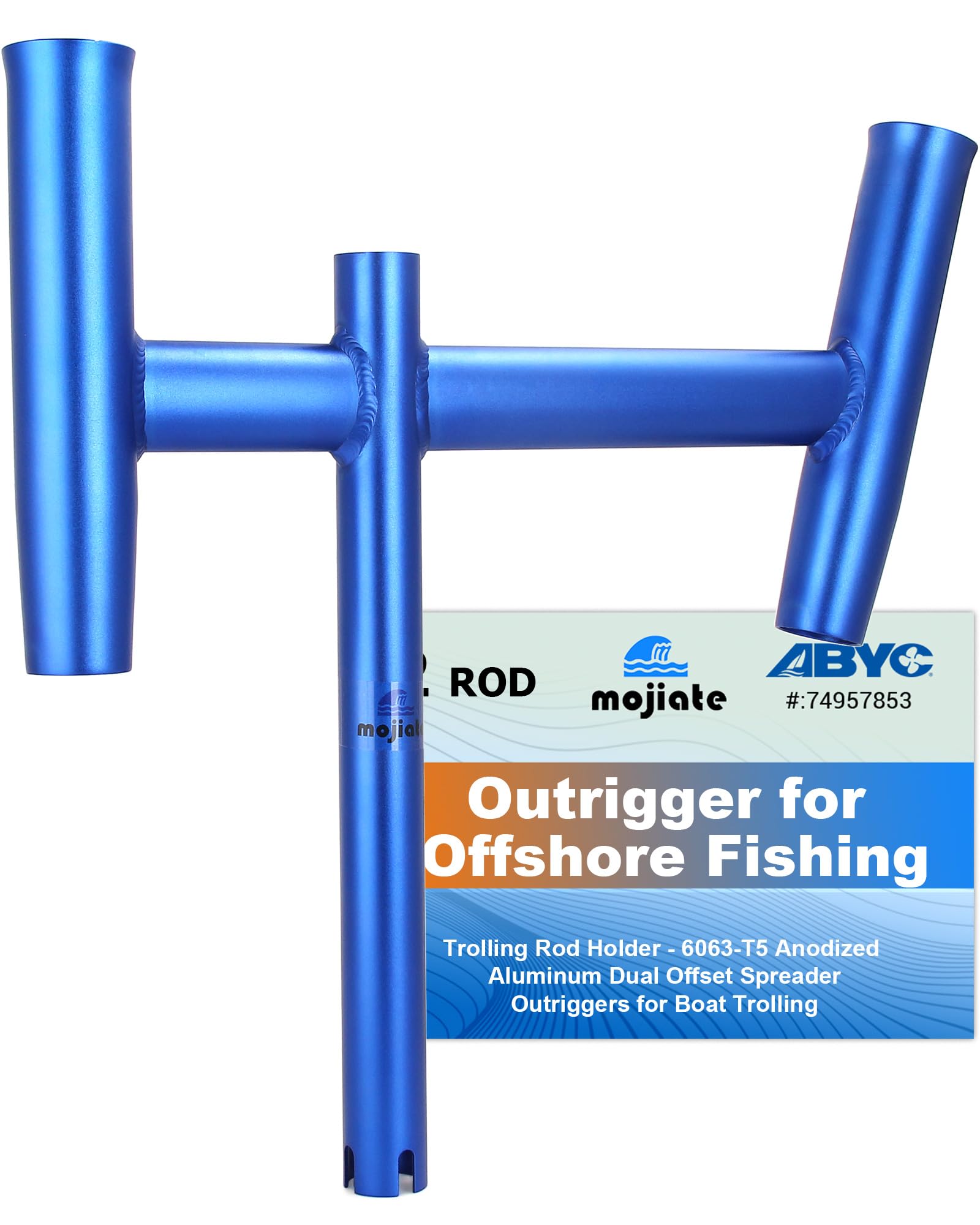 Support de canne à pêche à la traîne double décalage pour éviter les emmêlements de lignes - 8