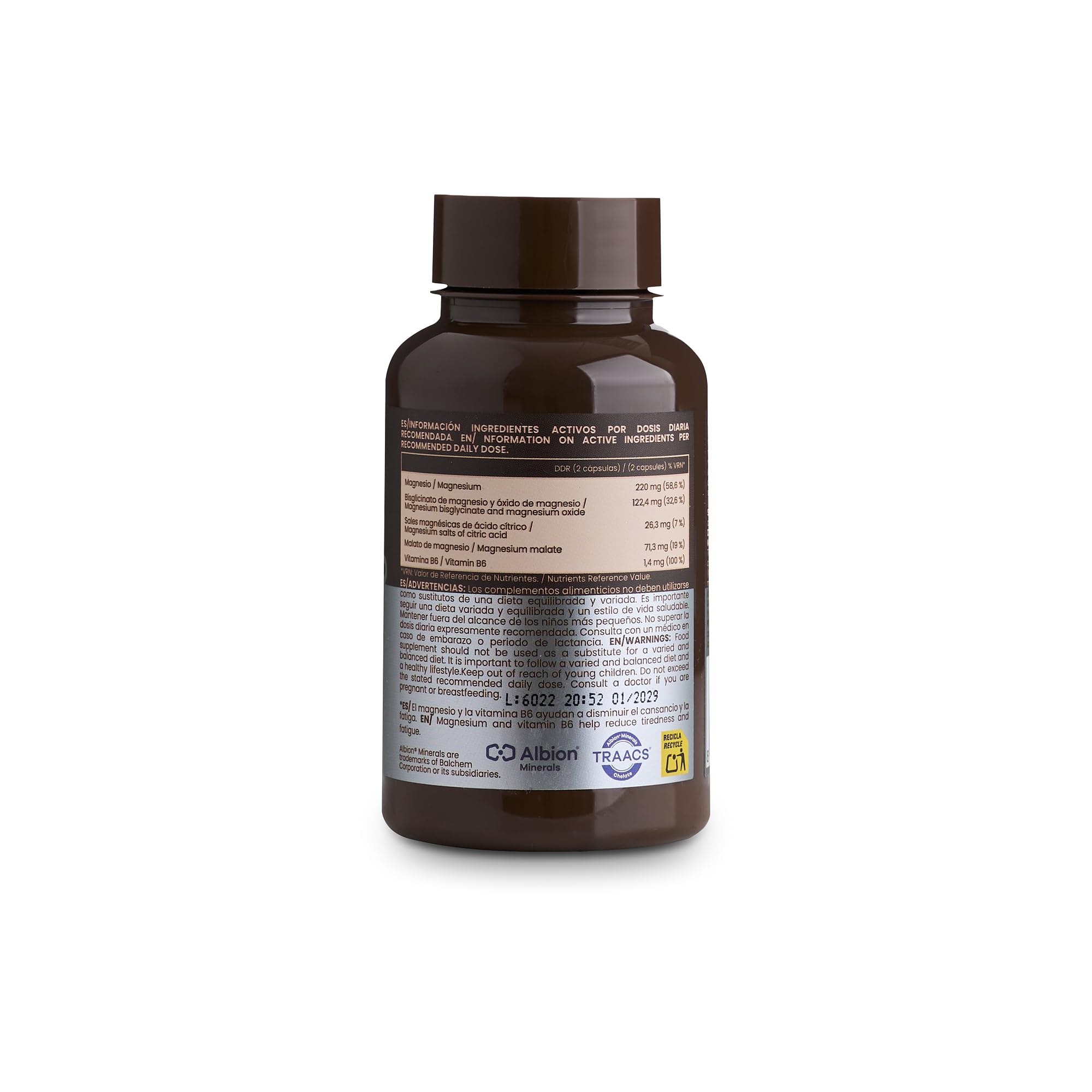Grow Wellness Lote Stay Calm + Triple Magnesio | Ashwagandha KSM-66, Rhodiola, Schisandra, L-Teanina, Magnesio Albion TRAACS y Vitamina B6 | 2 Envases de 60 Cápsulas