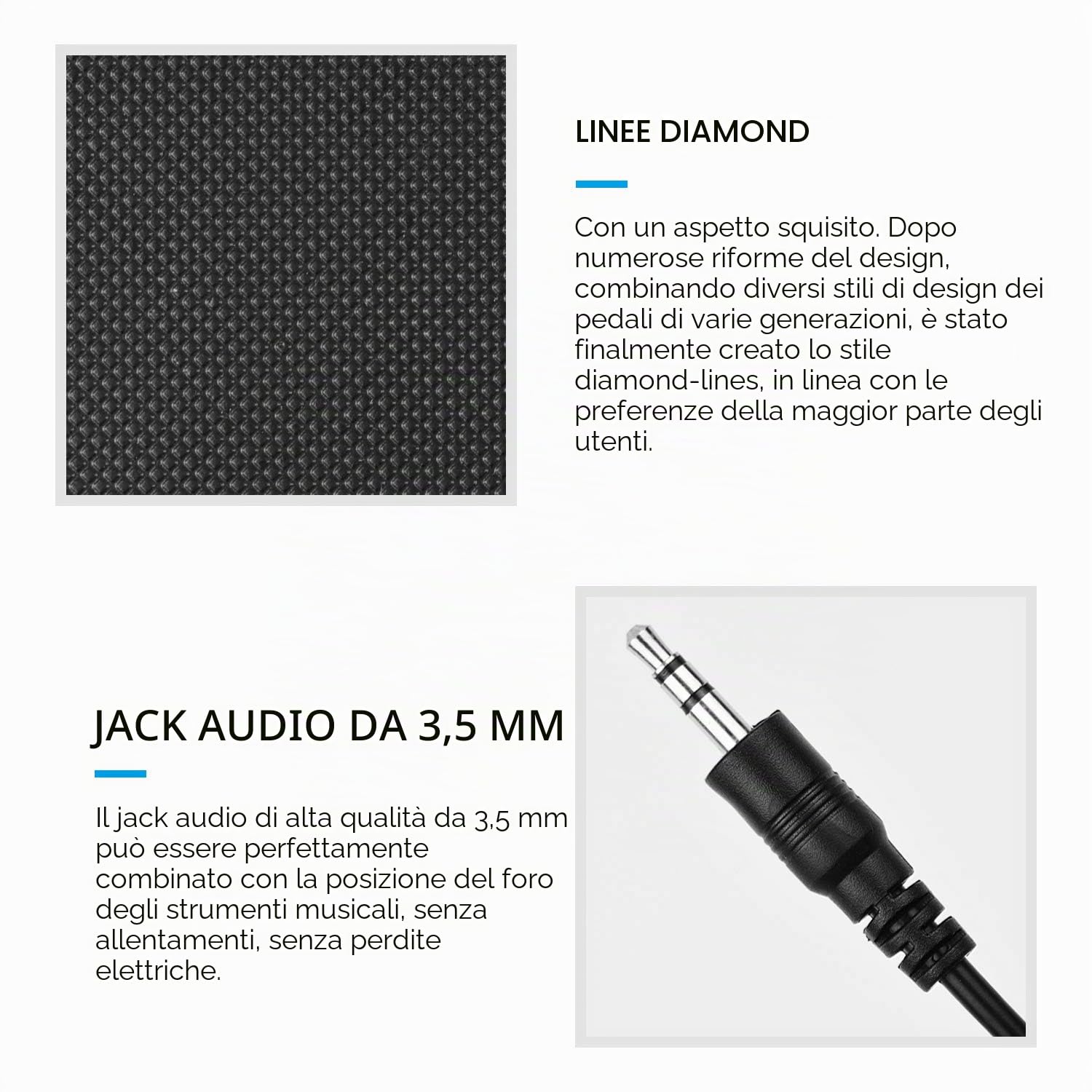 COMETX Doppio pedale 3.5mm Interfaccia Compact Sustain Pedale Universale Doppio Pedale per Strumenti Musicali Pianoforte Pieghevole Portatile Tastiera Elettronica Tamburo Pieghevole Elettronico