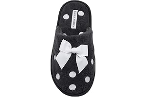 Ladies Embroidered Soft Terry Scuff Slipper - Comfort Meets Affordability