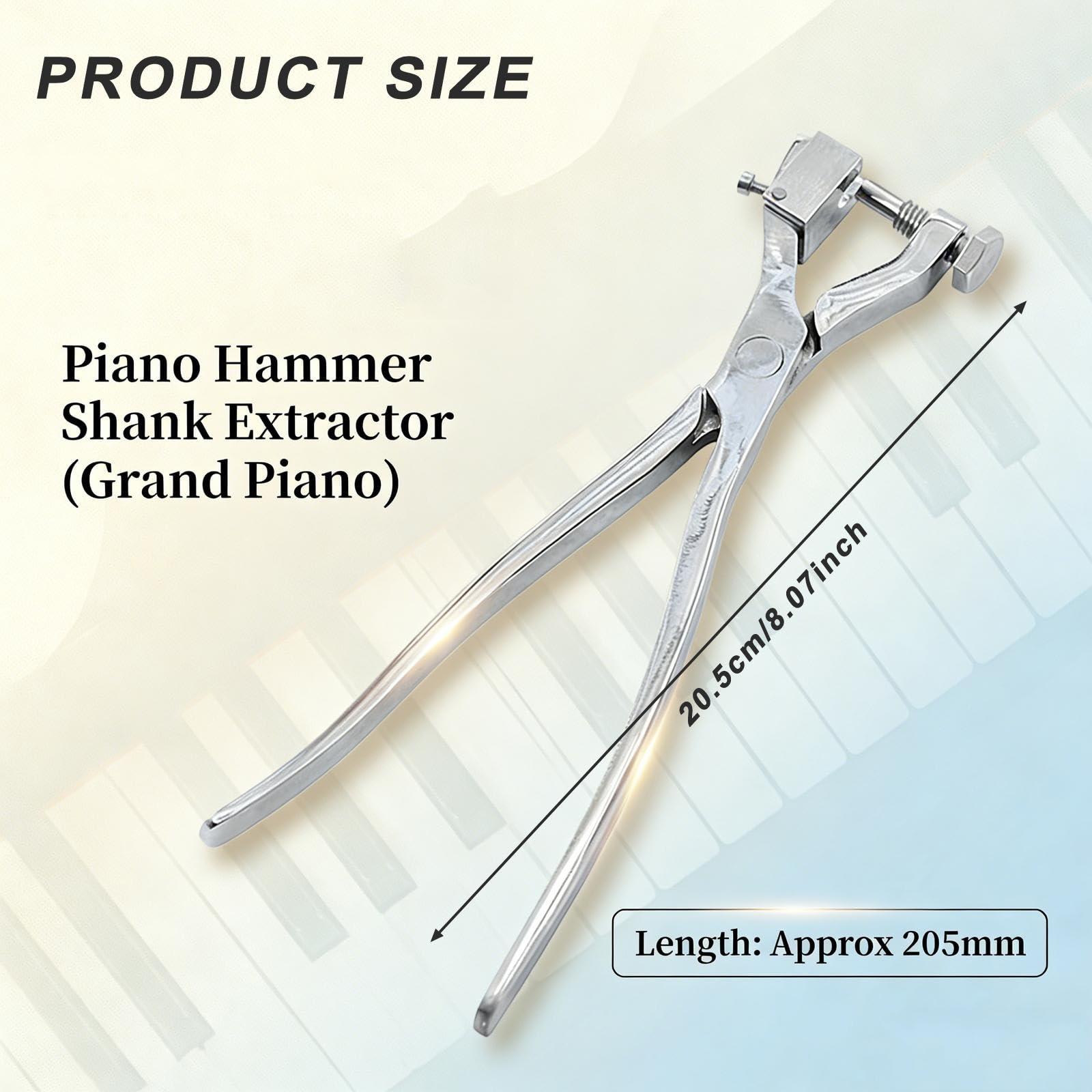 Extractor Piano Herramienta Profesional Removedor Shank Piano Accesorio Reparación Instrumento Extractor Afinación Piano Removedor Varilla Piano
