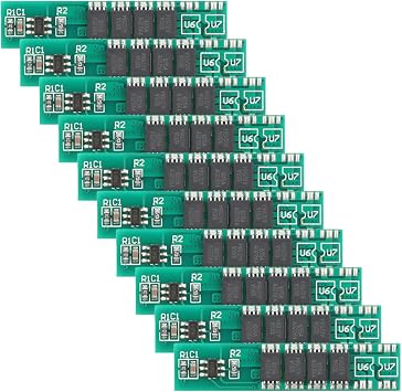 10pcs 1S 18650 Battery Protection Board BMS with Overcharge Overdischarge Overcurrent Short Circuit Protection 7.5A Working 10A Limit
