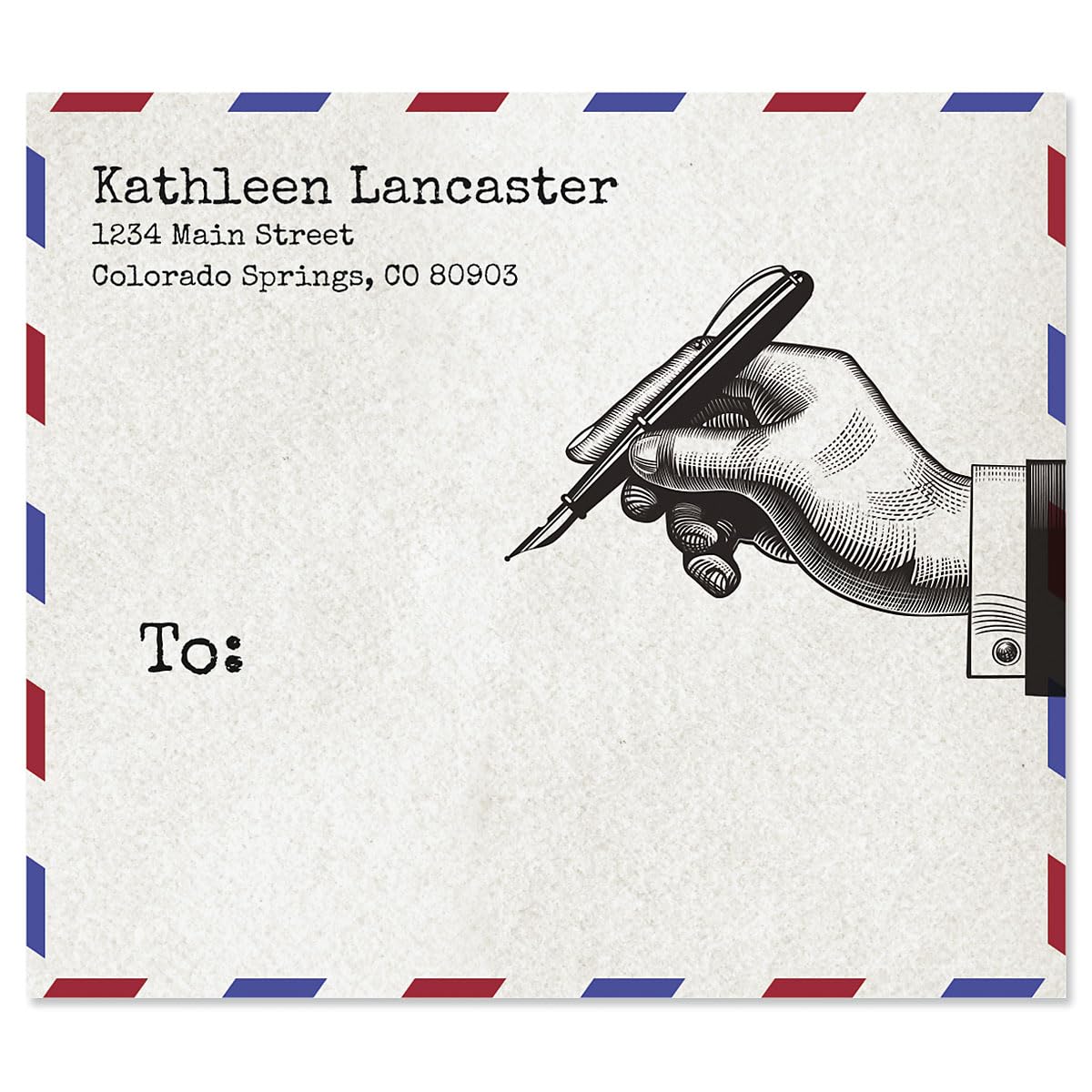 Colorful Images Old Style Personalized Package Shipping Labels, Add Names & Addresses, Set of 36 Easy Peel Flat Mailing Address Label Sheets, 3⅞” x 3⅜