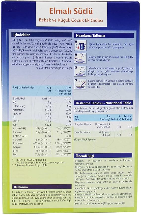 HiPP Organik İyi Geceler Sütlü Elmalı 250 gr