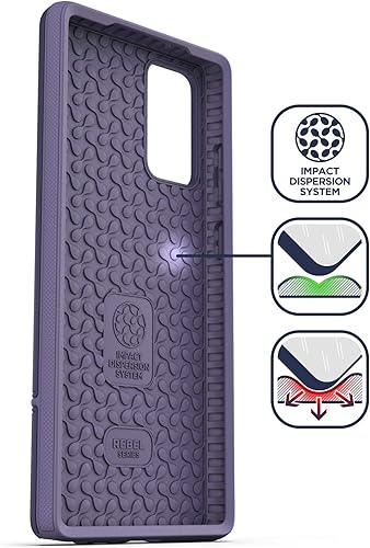 Miniatura 10 de Funda resistente para Galaxy Note 20 (2020 Rebel Armor) de grado militar, cubierta protectora resistente (Samsung Note 20), azul turquesa