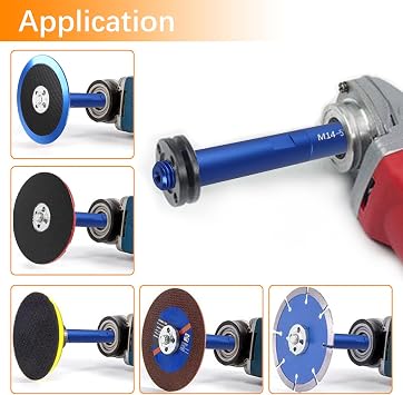 3pcs Grinder Extension M14 Heavy Duty Aluminium Extension Connection Rod Thread Water Polishing Machine 125 Car Polishing Accessories 75 mm 100 mm 140 mm