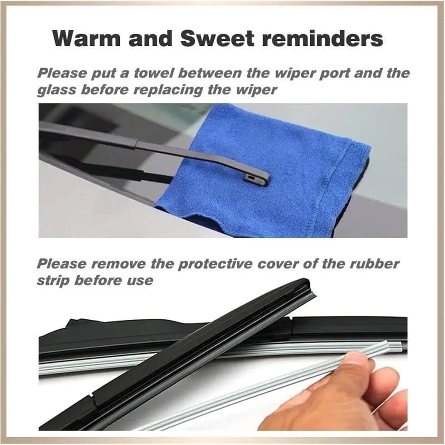 Wipers Replacement Kit for 5 Series 520i 523i 525i 528i 530i E60 E61 2003-2010 24"+23" Car Wiper Blades Front Windshield