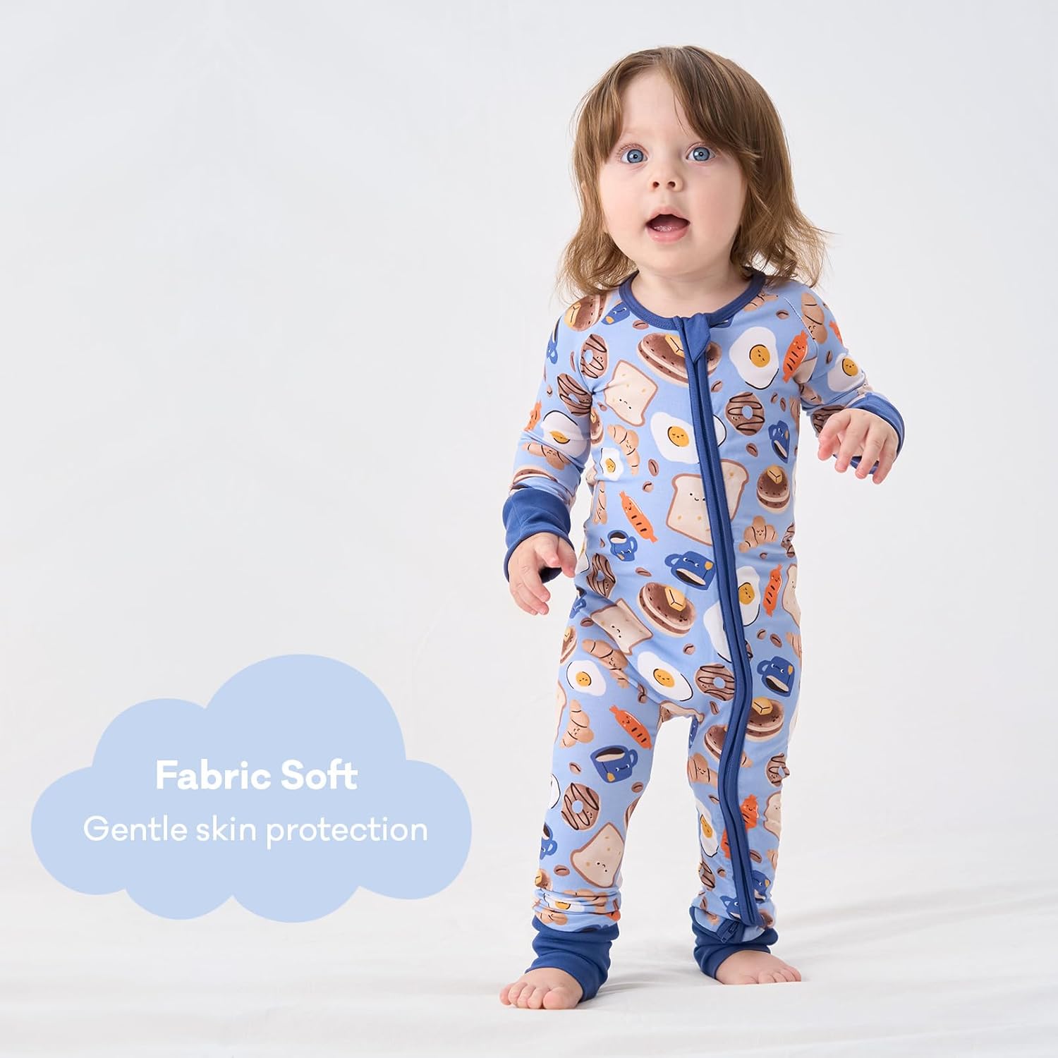 pureborn Baby Infant Boys Girls Sleeper Snug Fit Viscose from Bamboo Pajamas 0-24 Months - Image 3