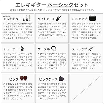 Amazon | SELDER セルダー エレキギター ストラトキャスタータイプ