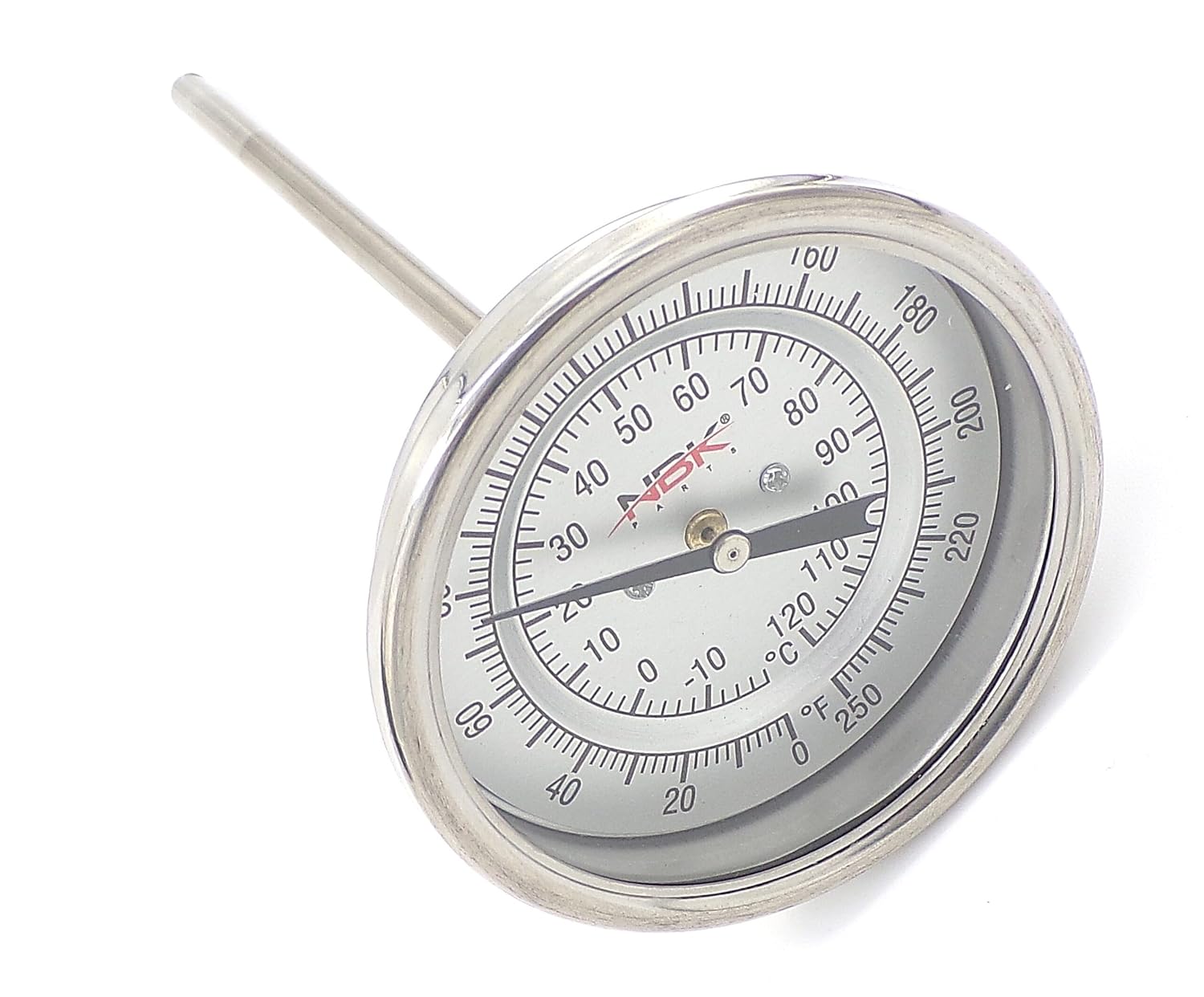 Thermometer Compatible with Dwyer BTB3605D, 0-250F (20-120C), 3 in Dial, 6 in Stem