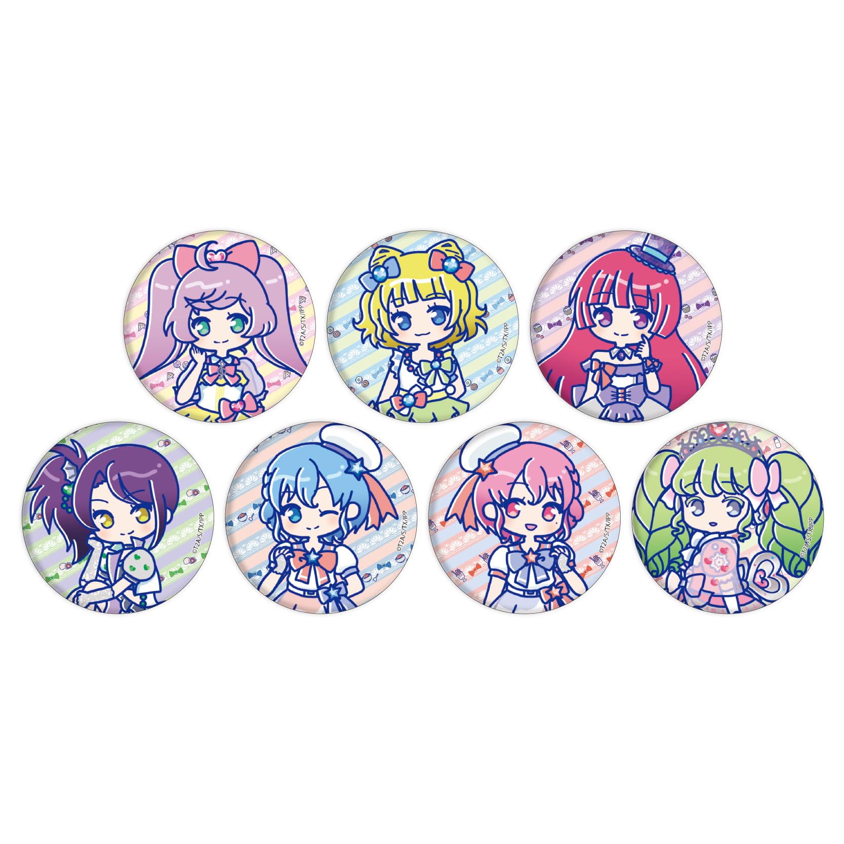 Amazon.co.jp: プリパラ 03 [Candy artイラスト] 缶バッジ 7個入りBOX