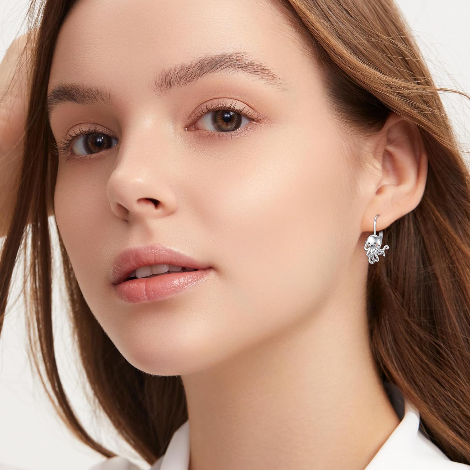 VONALA Hypoallergenic Panda/Unicorn/Fox/Butterfly/Hummingbird Hoop Earrings for Women 925 Sterling Silver Animal Huggie Hoop Earrings Jewelry Gifts for Sensitive Ears