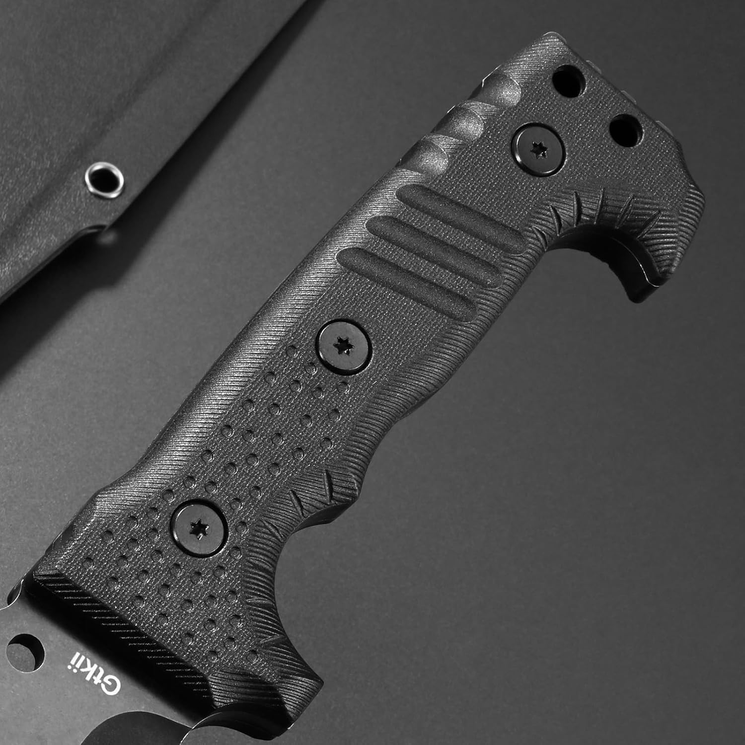 Gtkii GTK36 Fixed Blade Knife DC53 Steel Blade Full Tang Nylon Fiberglass Handle Massive EDC Fix Knifes for Camping Hunting Bushcraft