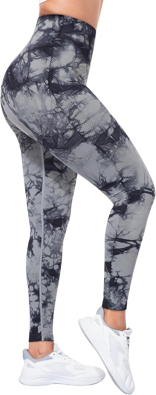 NORMOV Seamless Workout Butt Lifting Leggings - Booty Scrunch Gym Leggings for Women
