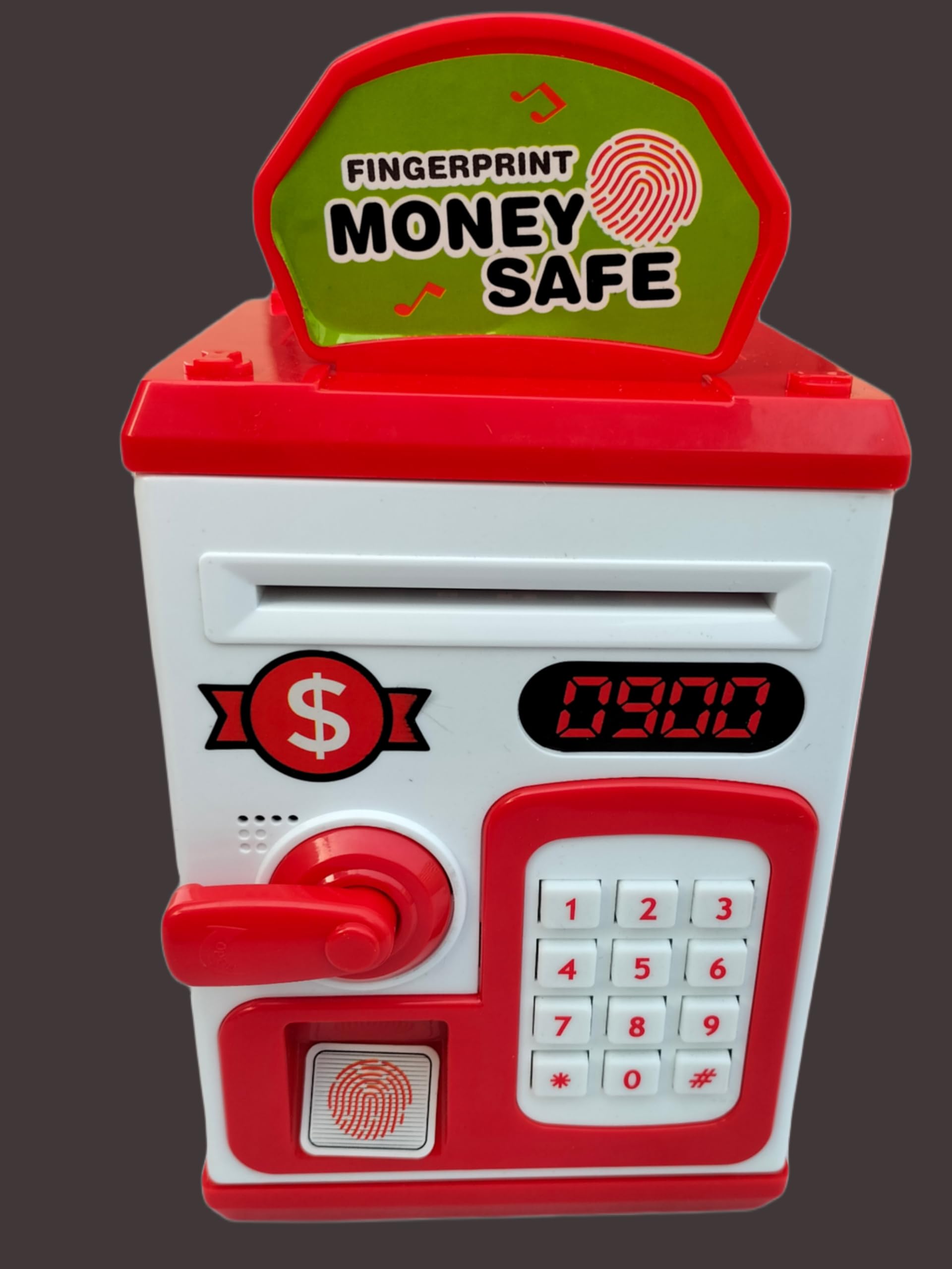 RUHANI Money Safe Atm Bank With Music Light And Fingerprint Inouction Atm Toy For Kids (Red Colour, Modern) (B0CSWMZ11P) Amazon Price History, Amazon Price Tracker