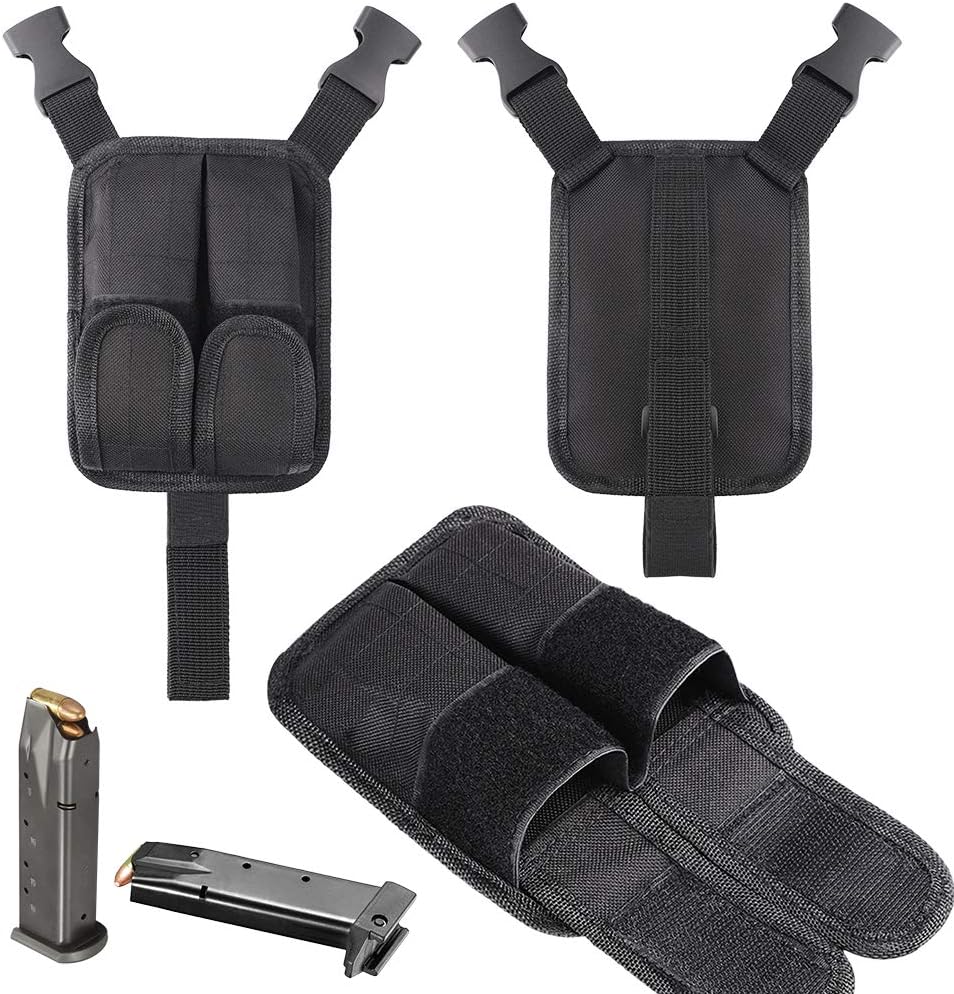 Twod Concealed Carry Shoulder Holster Nylon Cross Harness Vertical Shoulder Holster Adjustable for Most Handguns or Pistol