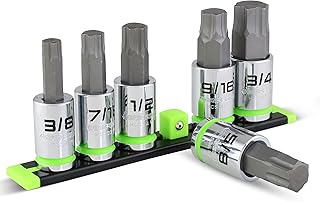 GRIPEDGE HEX Bit Socket Set | 6-PC - 1/2' Drive SAE RPT Hex Driver Set | Sizes 3/8, 7/16, 1/2, 9/16, 5/8, 3/4