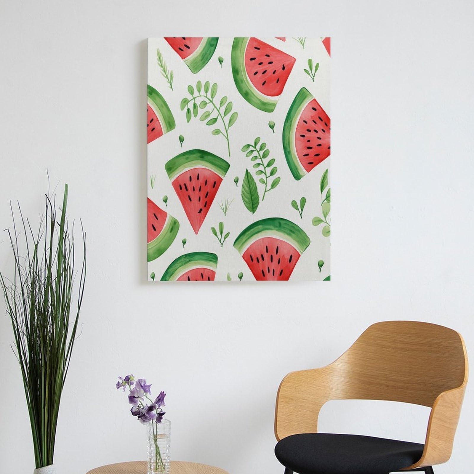 LPAGBCNU Malen-nach-Zahlen-Set mit Wassermelonen-Muster, für Erwachsene, Anfänger, Erwachsene, Malen nach Zahlen, Kits auf Leinwand, DIY-Acryl-Ölfarben, Malerei mit Pinseln für Geschenk