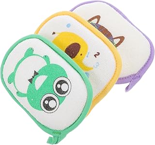 Totority Esponja De Bebê 3 Peças Toalha De Banho Esponja De Bebê Para Banho Esponja De Bucha Natural Esponja De Limpeza Esponja De Corpo Esponja De Banho Infantil Esponja De Bebê