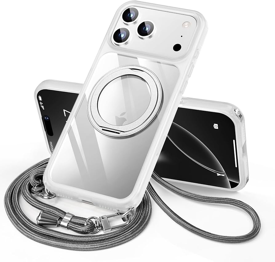 Amazon.co.jp: LUTSIDUTA iPhone 17 Pro Max 用 ケース ダブルリング