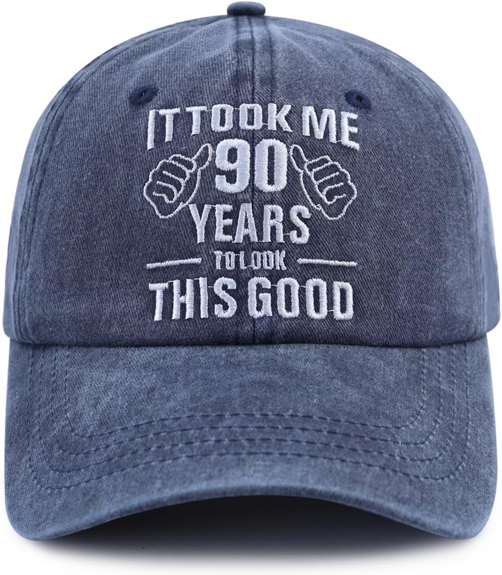 It Took Me 90 Years to Look This Good Hat for Women Men, Funny Adjust Embroidery 90th Birthday Baseball Cap