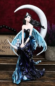 Amazon.com: Ebros Gift Large Indigo Moon Celestial Witching