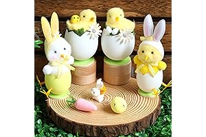 4Pcs Easter Bunny Chicks Decorations