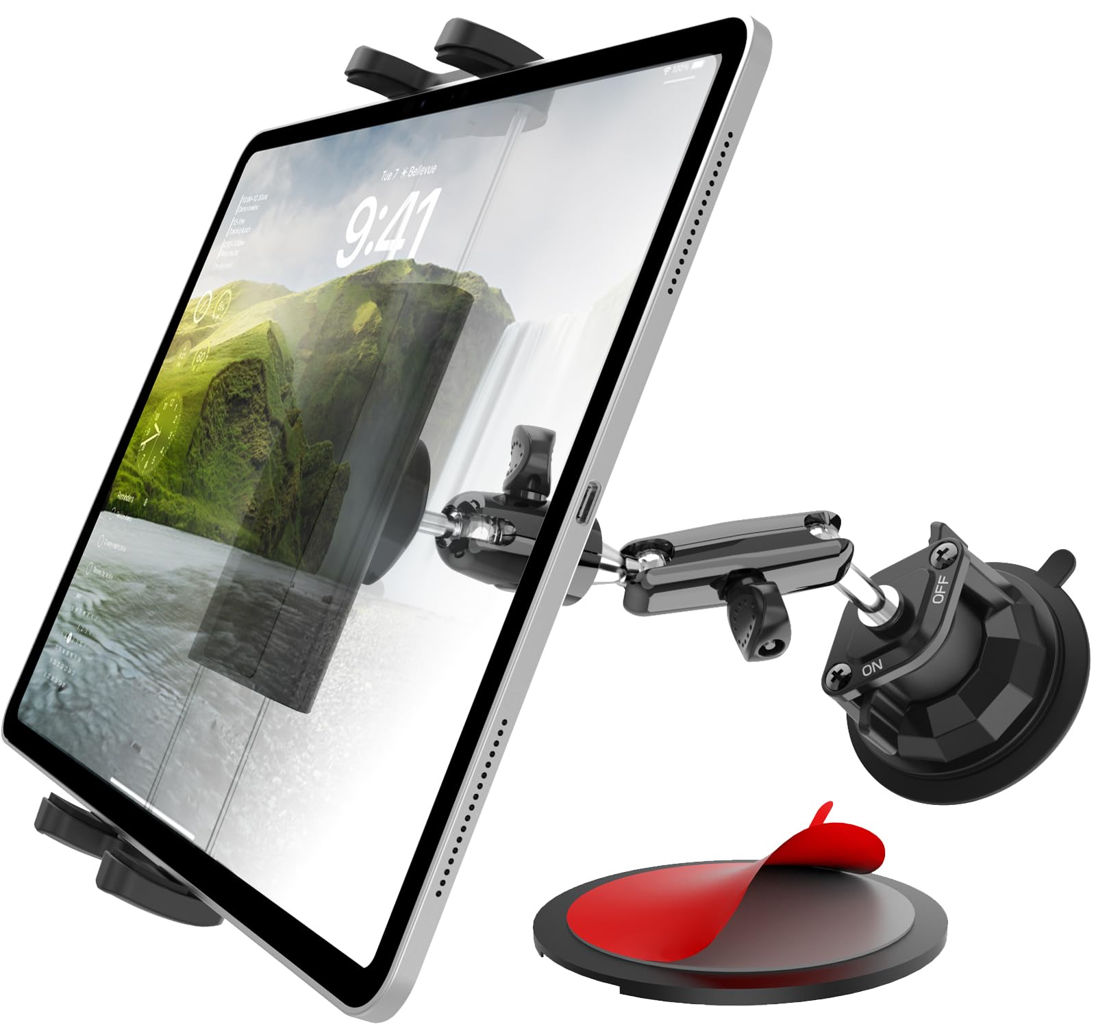 Amazon.co.jp: Wukanleng 吸盤式 車載 タブレットホルダー【残留物の