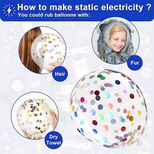 Miniatura 3 de Capoda 60 globos de ciencia para fiestas, globos de látex científicos, decoración de cumpleaños con temática científica para el aula, suministros de