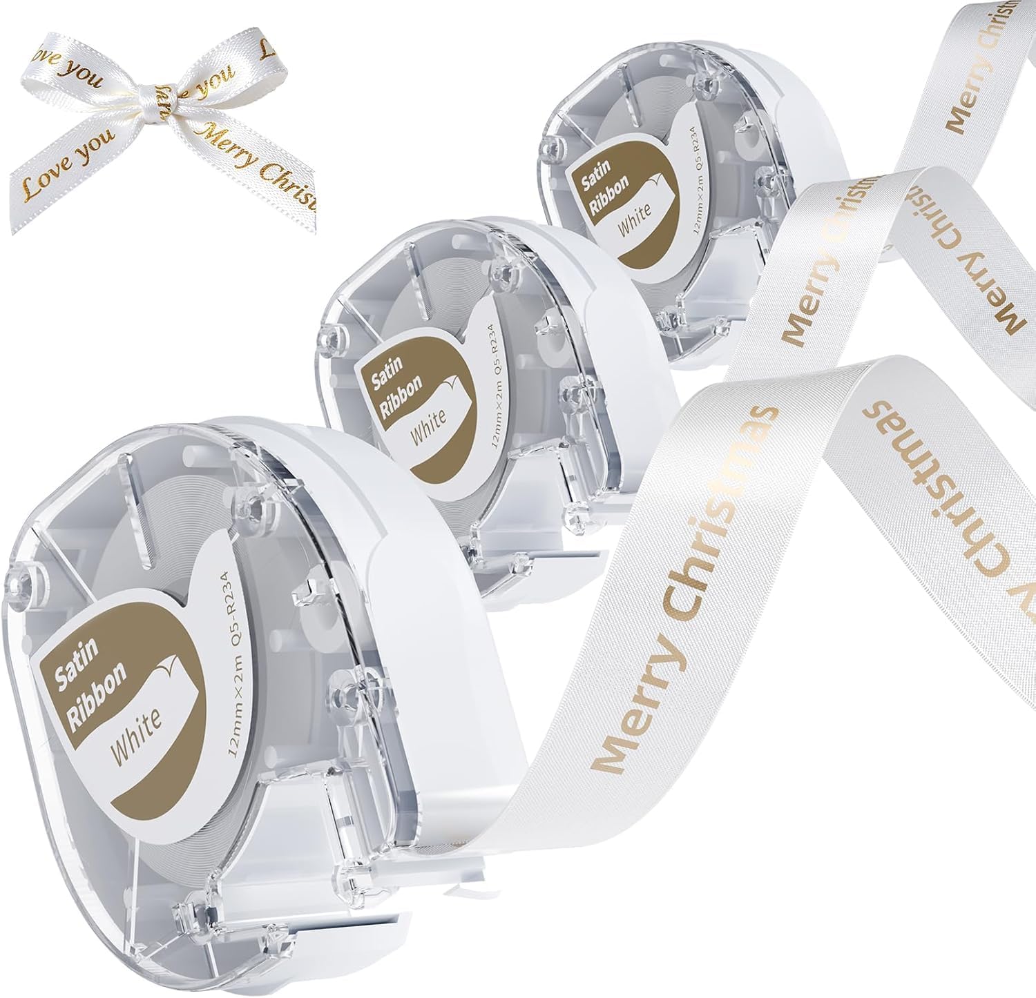 phomemo Phomemo P12 Gift Ribbon 12 mm x 2 m Colour: White | Size: 12 mm x 2 m | Material: Plastic | Brand: Phomemo | Number of Packs: 3 | Is customisable: Yes