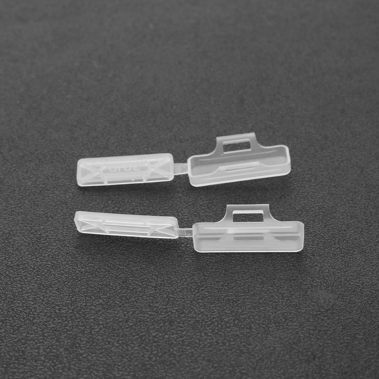 ECSiNG 100 Kabeletikettenboxen – 30x10 Mm, Transparent, Wasserdicht, Mit Kabelbinder