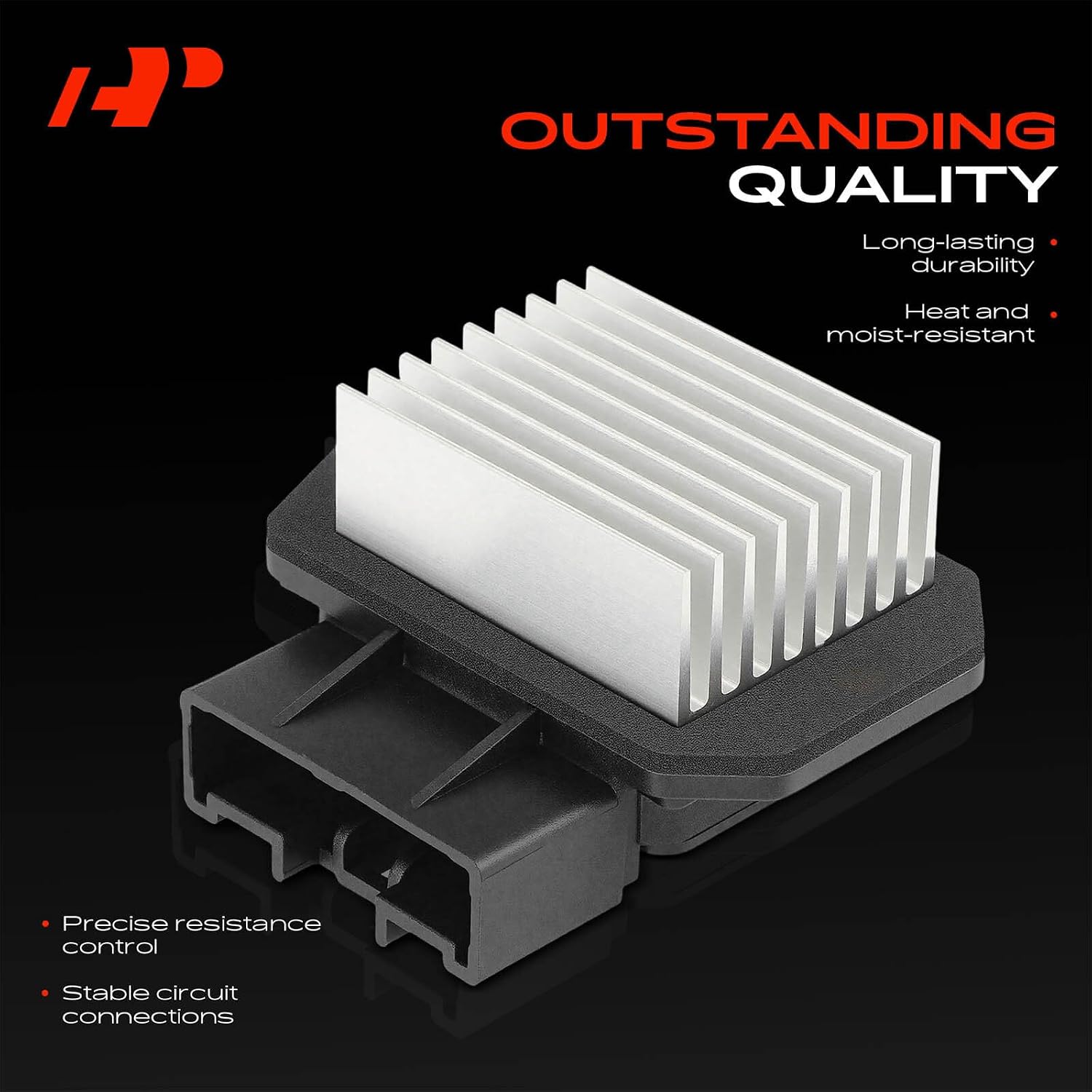 A-Premium HVAC Blower Motor Resistor Compatible with Jeep & Toyota Models | for Wrangler, Camry, 1500, 2500, 4Runner, Ram 1500