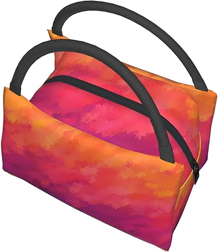 Miniatura 4 de Fubido Perfect Day Theme, bolsa de almuerzo reutilizable para mujeres y hombres, diseño de lunares de la Torre Eiffel, simple bolsa de almuerzo