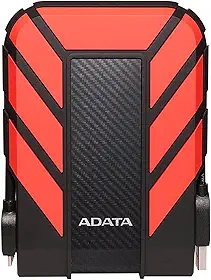 HD Externo Adata Anti-Queda, à Prova D'água, IPX68 Durable HD710 Pro USB 3.2, 2TB, 2.5', Vermelho