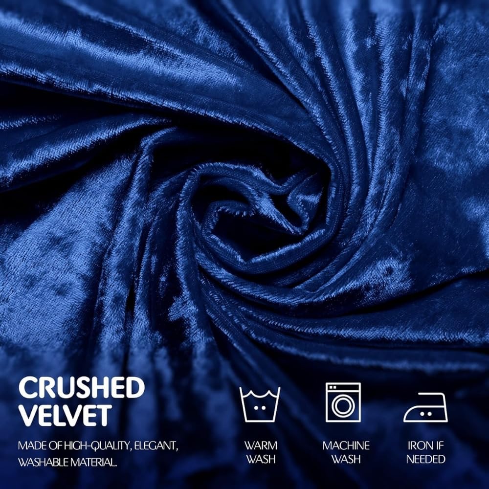 RCZ Décor Crushed Velvet Burgundy Round Tablecloth - 108" (1 Piece), Elegant Decoration, Perfect for Weddings, Birthday Parties & Special Celebrations