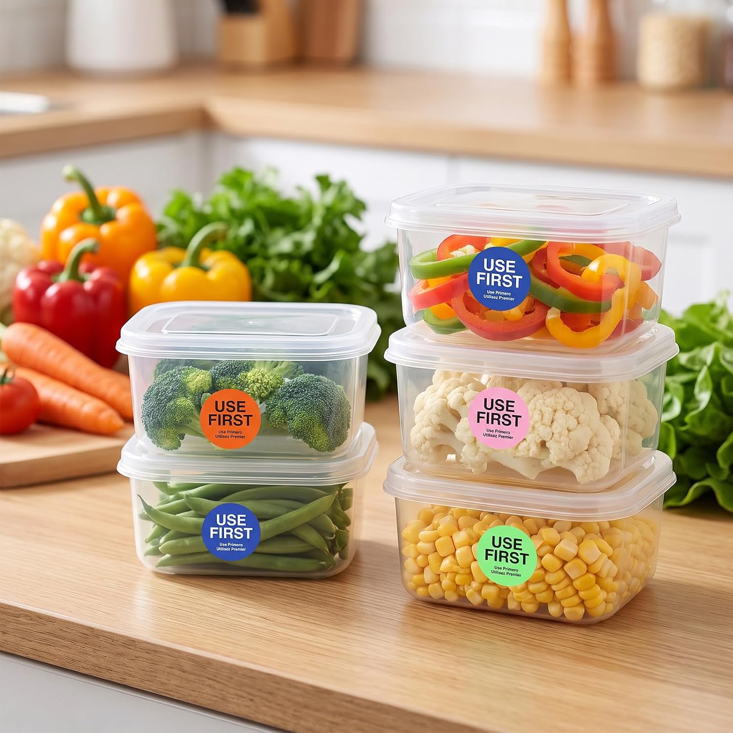 3500 Pcs Use First Stickers Food Service Use First Inventory Stickers