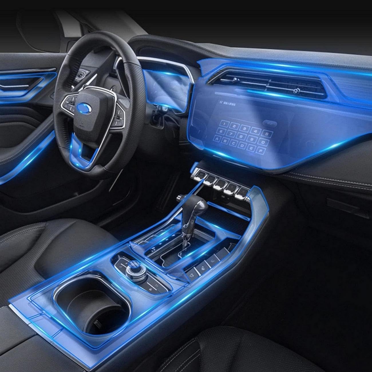 Película TPU Ford Territory interior protegido de arañazos diarios 1
