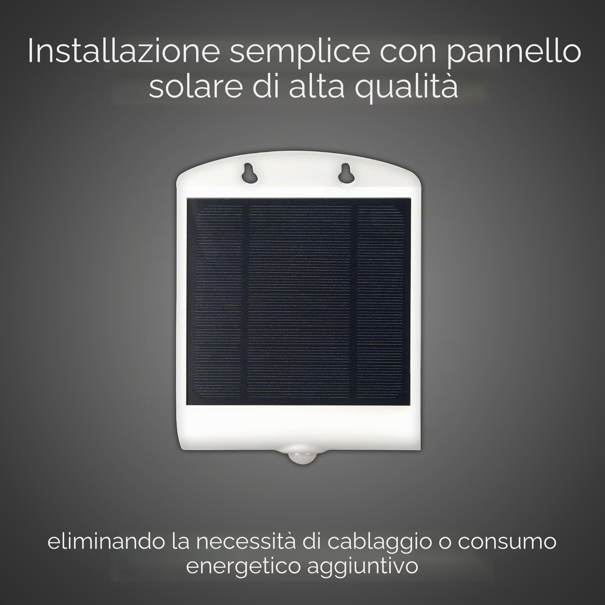 Luceco Solar Guardian applique angolare per esterni, con sensore di movimento PIR, 3,2 Watt, nero