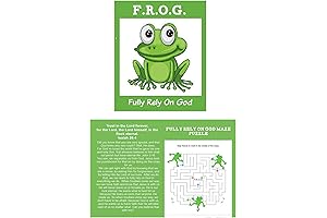 Fully Rely On God Frog F.R.O.G. Christian Children's Tracts Fall Festival Trunk Or Treat
