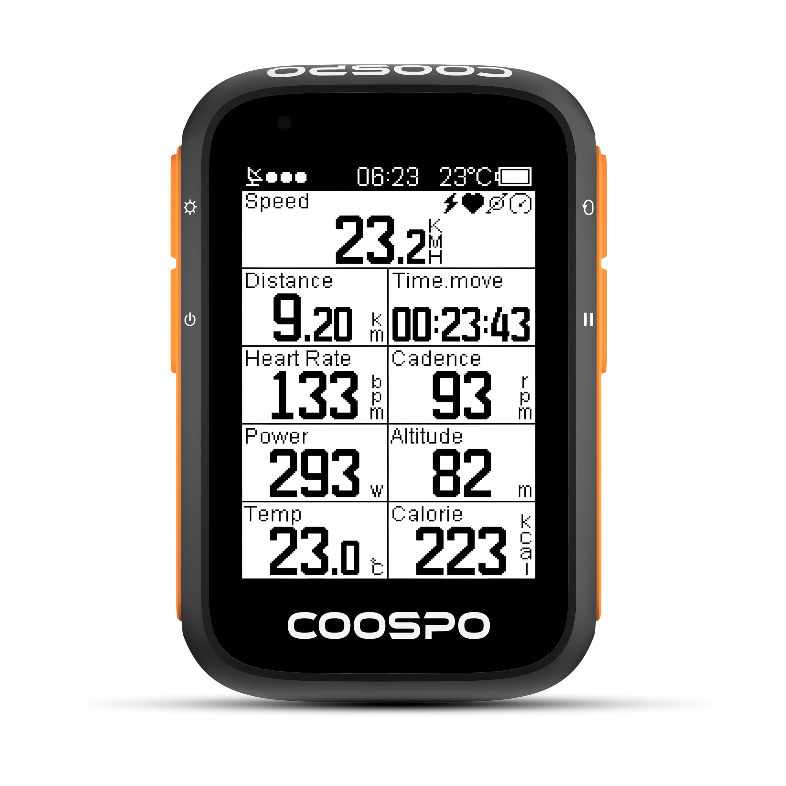COOSPO Ciclocomputador GPS Computadora Bicicleta Inalámbrica Ordenador de Ciclismo Pantalla LCD de 2.6 Pulgadas por Impermeable Bicicleta de Carretera MTB Bicicleta