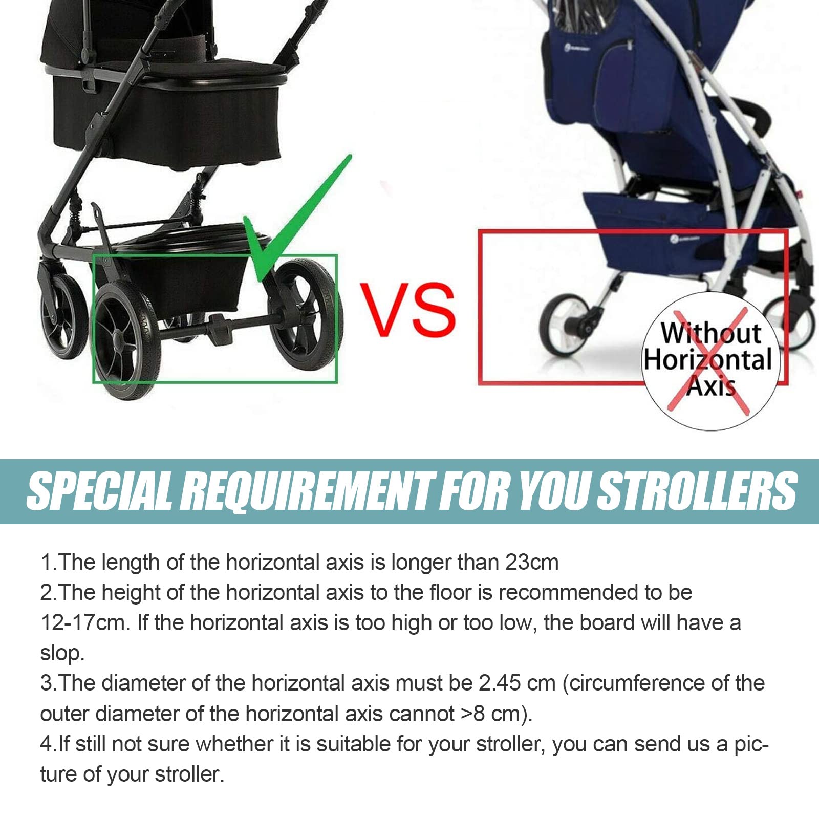 Vihir Pedana Passeggino con Sedile, Sedile Rimovibile E Assemblato Scheda, Pedana buggy board per bambini di 2-5 anni (25 kg)