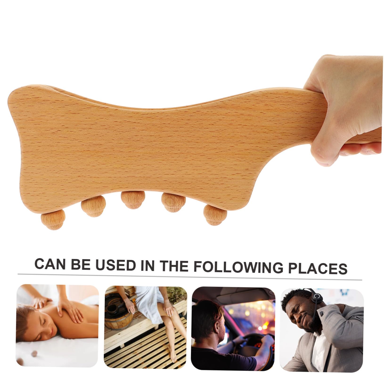 Healeved Gua Sha Massagebrett Kleines Massagebrett für Kopfmassage Wiederverwendbares Muskelmassagegerät Gua Sha Körpermassagegerät mit Exzellenter Verarbeitung