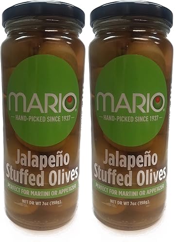 Vista 12 de Mario Camacho Foods Aceitunas rellenas, jalapeño, 7 onzas