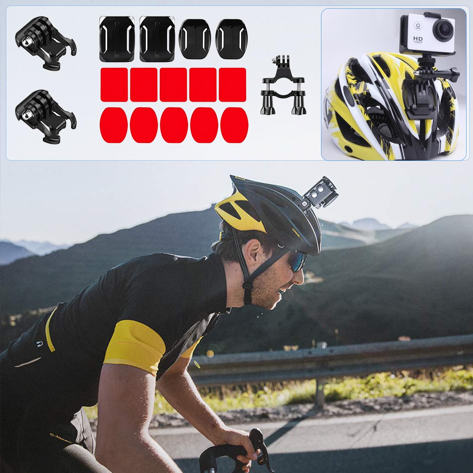 85-in-1 Action Kamera Zubehör Set, Zubehör-Set für Action Cam,Kompatibel mit DJI, Xiaoyi, SJCAM, GoPro, EZVIZ und Anderen Actionkameras