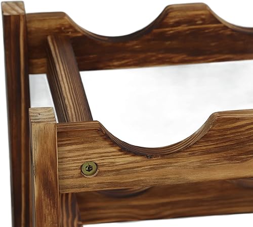 Miniatura 9 de Estante para vino, soporte de madera para botellas de vino, estante de almacenamiento para botellas de vino para el hogar, bodega, despensa, armario