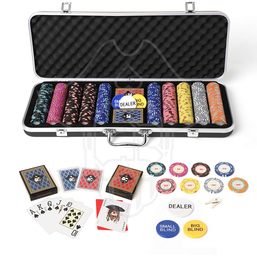 One Eyed Jack Swashbuckler ABS Black Casino Royale Clay 500 Poker Chips Set (B089DKDPQY) Amazon Price History, Amazon Price Tracker
