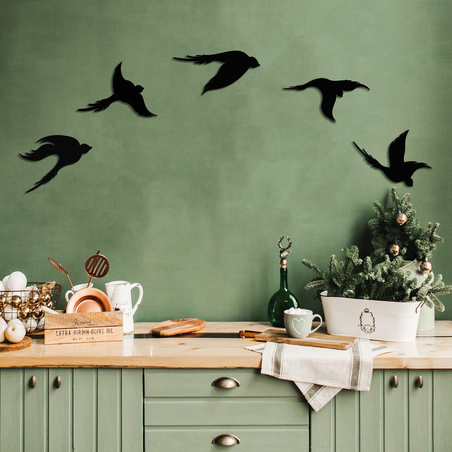 Décoration murale métal noir haut de gamme en acier durable épaisseur 1 mm
