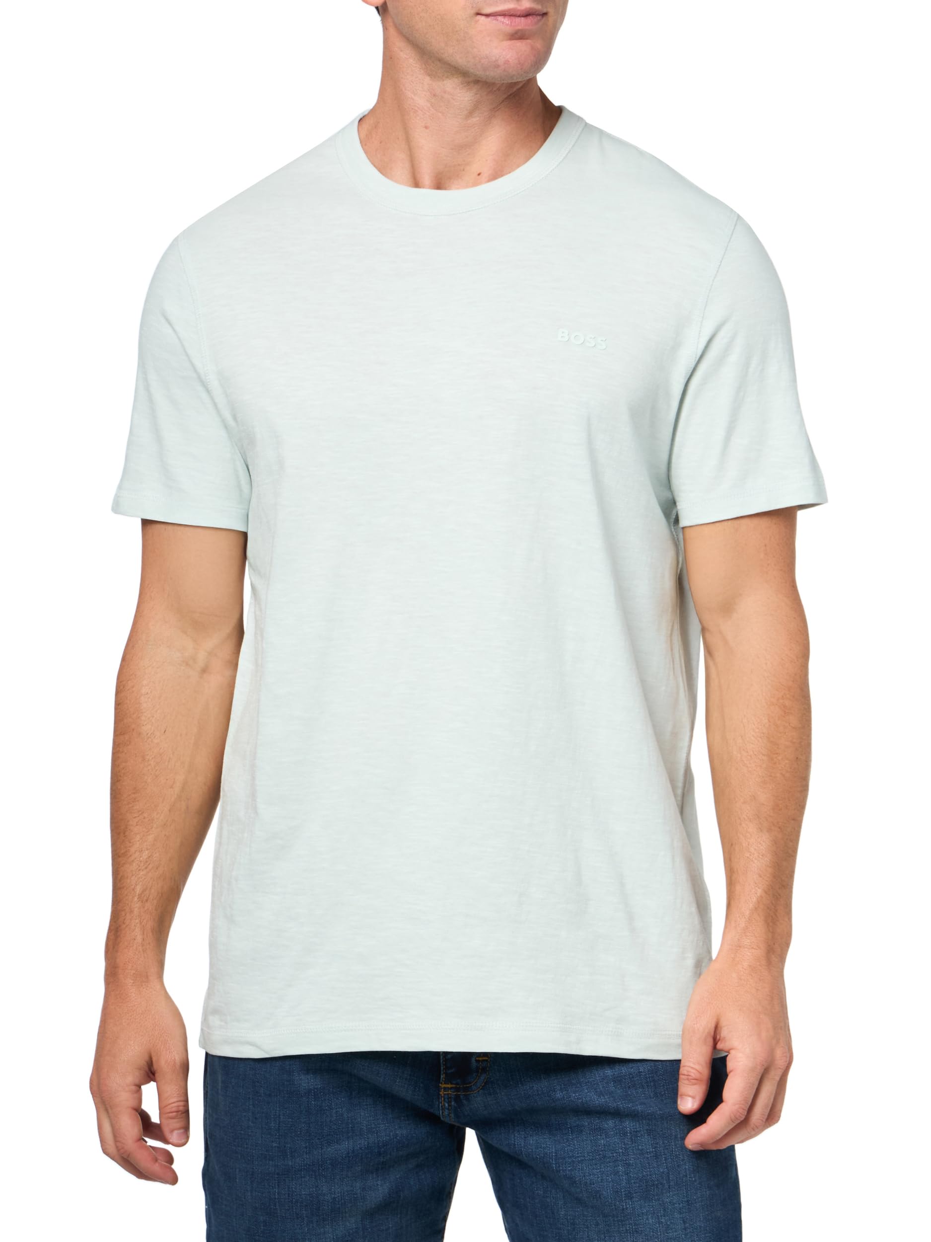 

                                                    BOSS, Tonal Square Patch Logo Jersey T-Shirt, Open